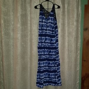 Lace back maxi dress